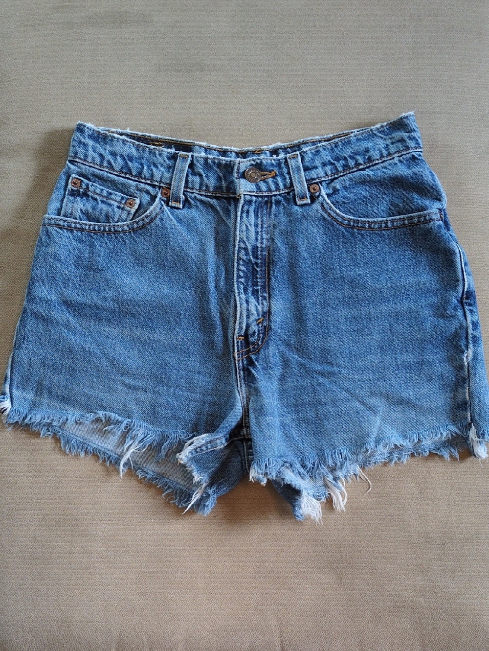 Vtg 90s Levi's 512 Slim Fit Jean Shorts High Waisted Junior Size 9
